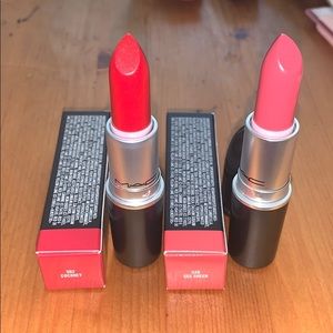 Mac Lipstick in Cockney (#502) + See Sheer (#520)